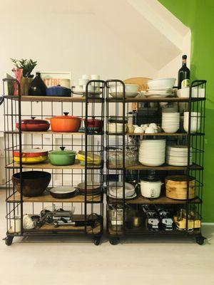cookware and servingware for 24 people
