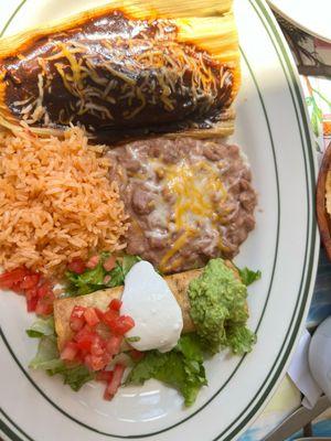 The tamale with mole was exceptional!