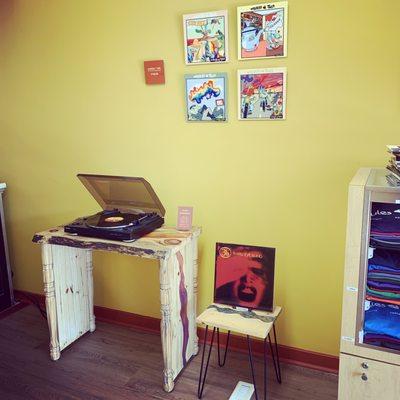 Records playing all day