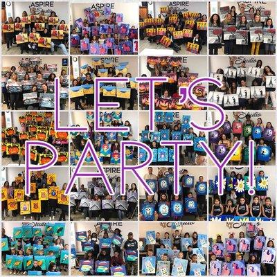 Birthdays, holiday parties, team parties, fundraising events, celebrating of any kind! Book them with us!