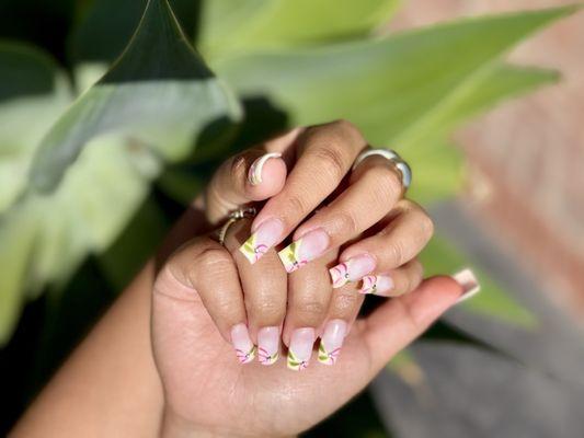 Beautiful nails done by Michelle