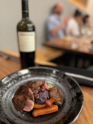 Hudson Valley Duck Breast Blood Orage, Mushrooms ($8 Extra Charge)