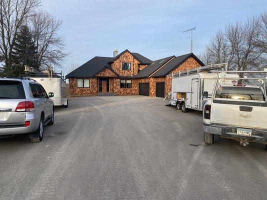 Many colors of gutters and downspouts are available to match your project.