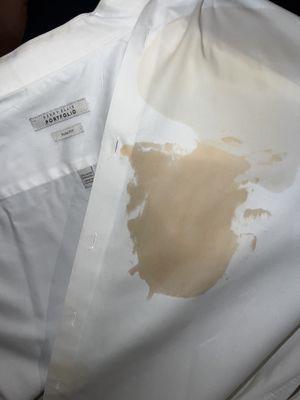 The stain before