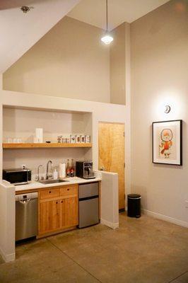 Waiting Room at RareBird Acupuncture inside the Loft 700 Building