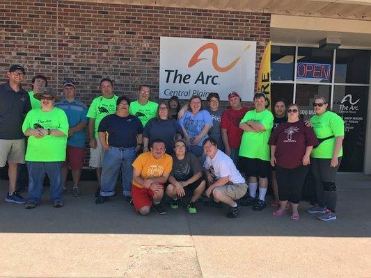 Special Olympians headed to a state competition.