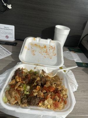 Messed it up with siracha and it's been sitting for ~30 min. Still solid