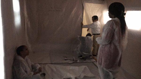 Work area preparation