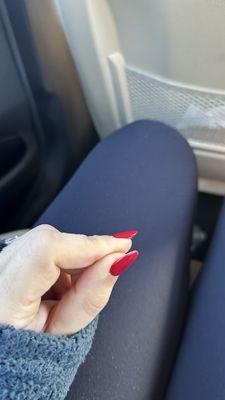 Dip manicure after 2 days