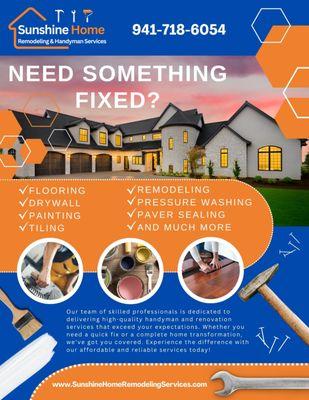 Sunshine Home Remodeling & Handyman Services