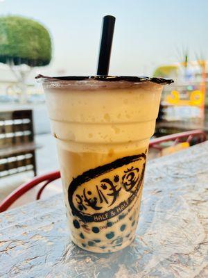 Ice Milk w/ Caramel, Coffee Jelly & Boba (Lg)
