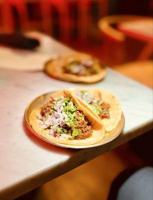 Brisket street tacos