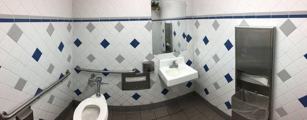 Their famously clean bathroom