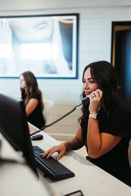 Our friendly Front Desk team.