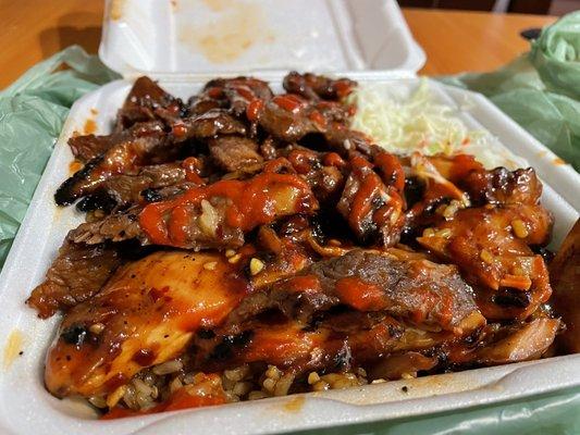 Spicy Chicken & Beef Teriyaki