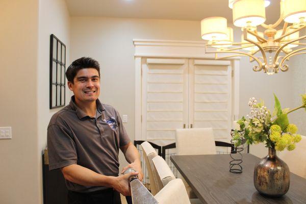 Upholstery cleaning fine fabrics