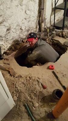 Willing to get our hands dirty and do what it takes to get the job done. Great job Mark!