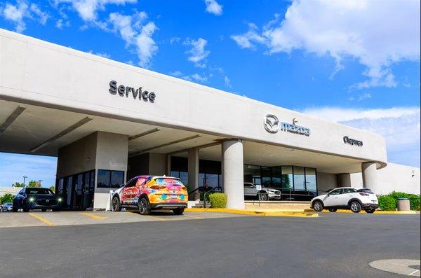 Back Side (entrance is actually from Bell Rd), Service on the left, Sales on the right from back street photo shown here