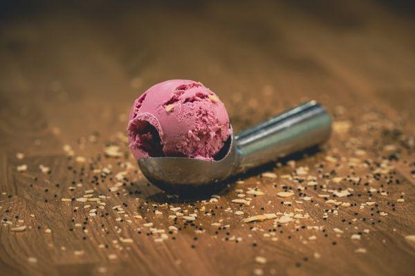 Rose & Basil Ice Cream