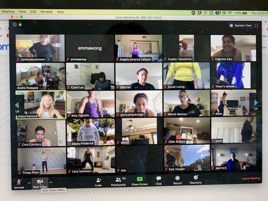 Amazing virtual class during shelter in place!