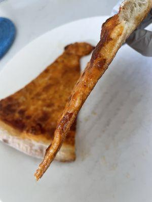Cheese pizza (nice thin crust)