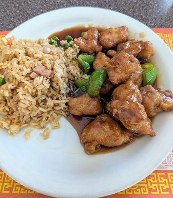 24. General Tso's Chicken Lunch Plate