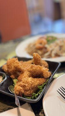 Fried calamari appetizer