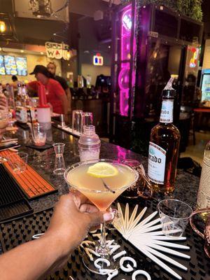 Made a cosmo with Cee