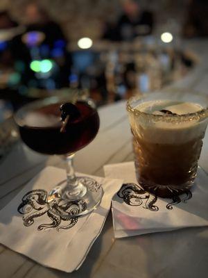 Vanilla black manhattan, off menu creation..