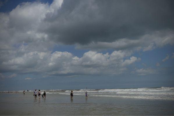Gorgeous day at the beach in Galveston