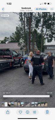 Seabrook Police Department support required to deal with these two in order to get my car back.