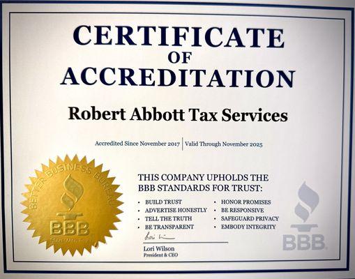 Robert Abbott Tax Services