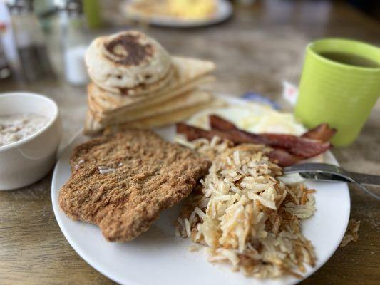 Chicken Fried Steak and Eggs
