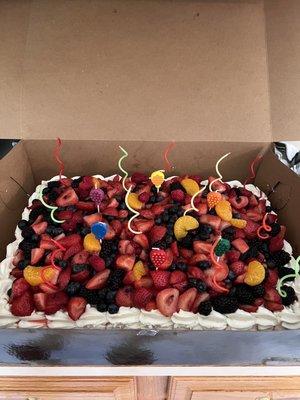 Fruit Explosion Cake