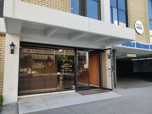 Entrance, remember it's the 3rd floor