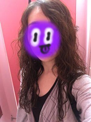 Right after the perm - curls look so small with the mouse