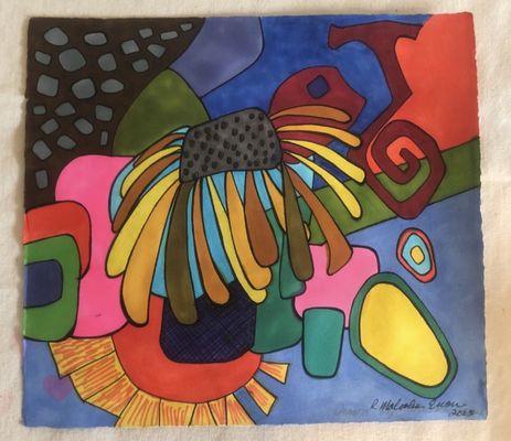 Abstract study for s large painting