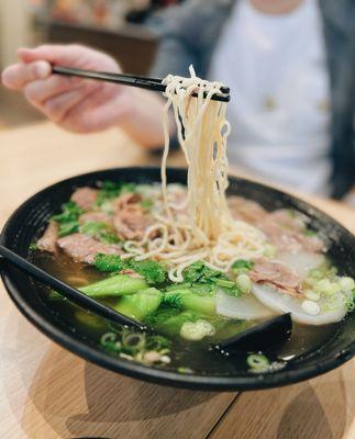 Beef noodle in bone broth