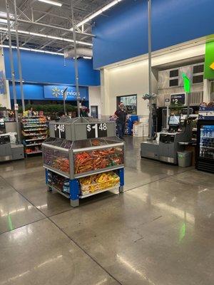 Self checkout area