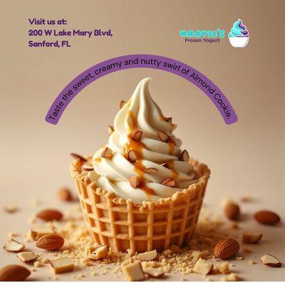 Almond cookie. A fan favorite when available.