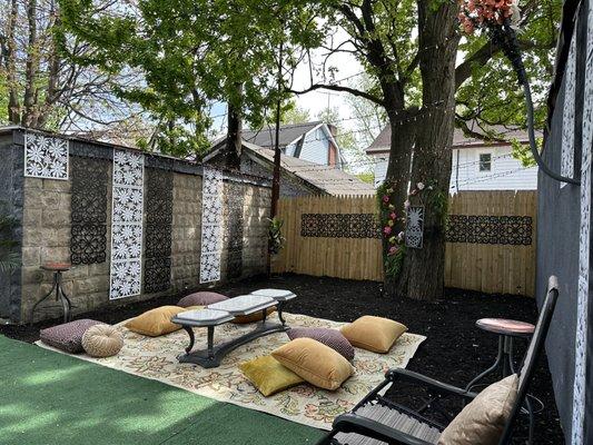 Cozy space to enjoy the sunshine and sunset.