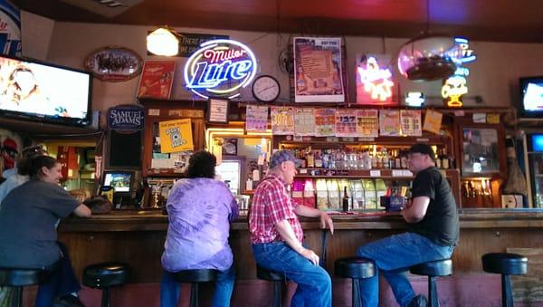 Drinks made they way they should be. Strong and cold. Best food for miles. Steak night is every Wednesday at 6pm.