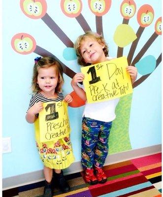 First day of school for Creative Tots!