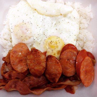 $6 breakfast, $5 breakfast with side meat for extra dollar. Deals