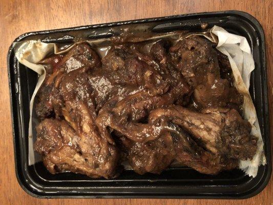 Wings were okay but over-sauced