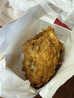 Fried chicken breasts.