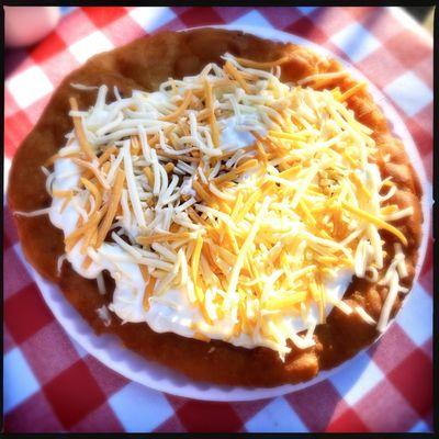 Lángos from Papp-rika food truck/E&Z Catering (fried dough topped with sour cream, cheese and garlic)