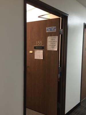 Going to the Armen office.