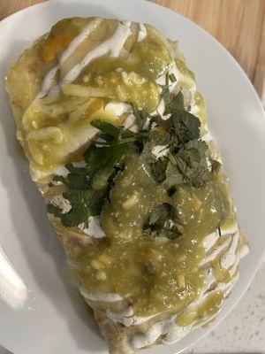 Wet burrito is huge