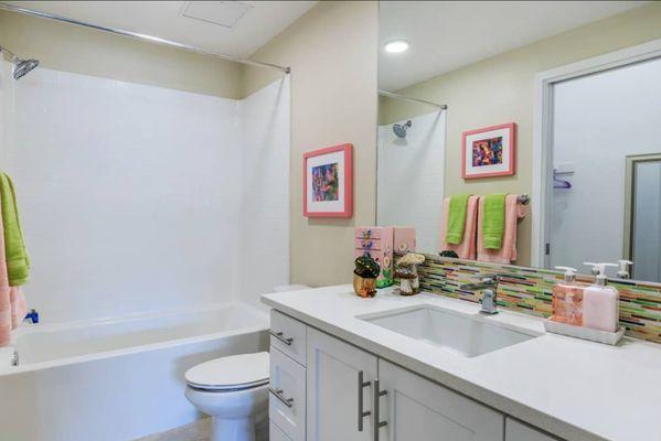 Model home cleaned by Joann House Cleaning.